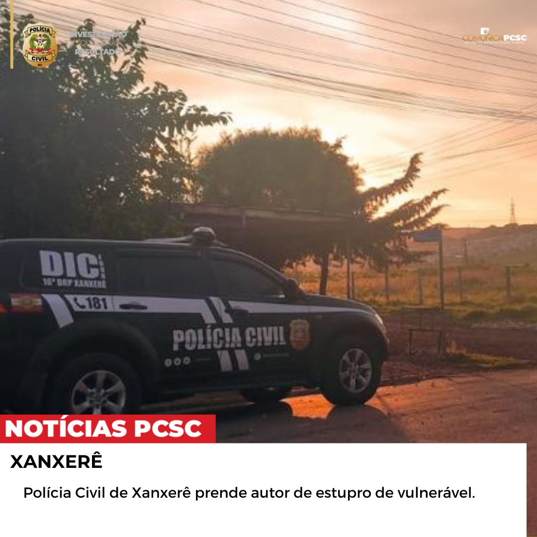 Polícia prende autor de estupro de vulnerável