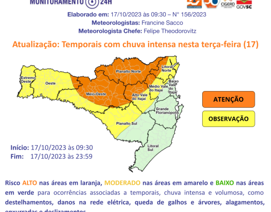 Temporais com chuva intensa hoje (17)