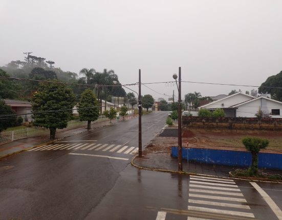 Temporais com chuva intensa