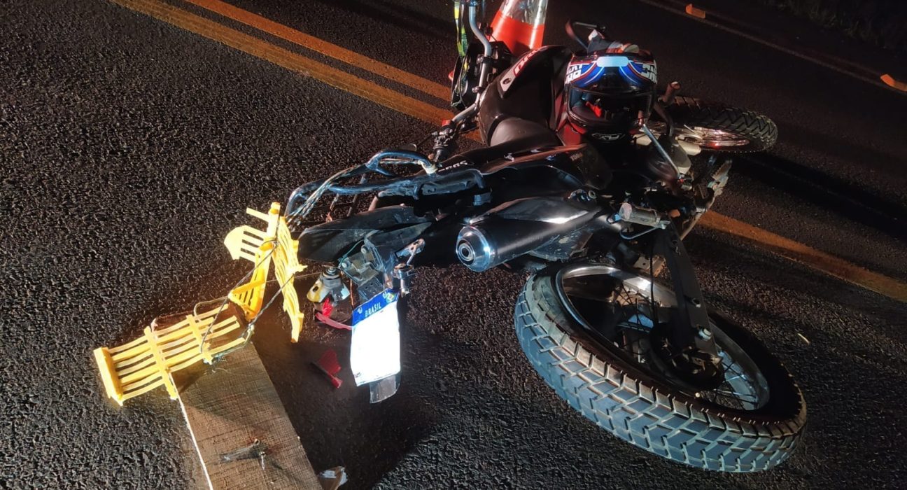 Acidente entre carro e moto deixa uma pessoa ferida em Abelardo Luz