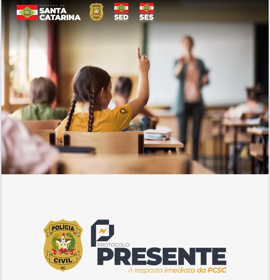 Polícia Civil catarinense lança protocolo presente para ação rápida em escolas