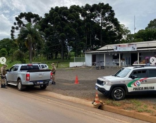 Operação policial na divisa de Santa Catarina e Paraná