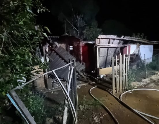 Residência destruída por incêndio em Abelardo Luz