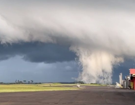 Frente fria traz temporais com ventos intensos nesta quinta-feira