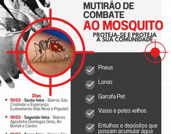 Mutirão de limpeza em São Domingos