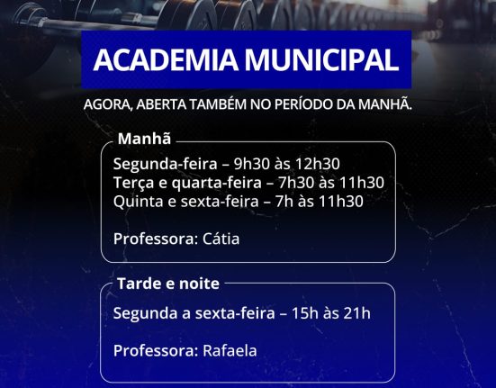 os interessados devem se matricular diretamente na academia