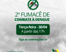 São Domingos realiza nova ação de fumacê para combater dengue
