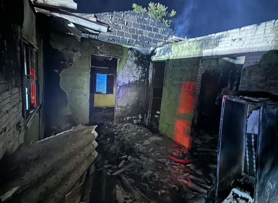Incêndio em residência na reserva indígena Xapecó