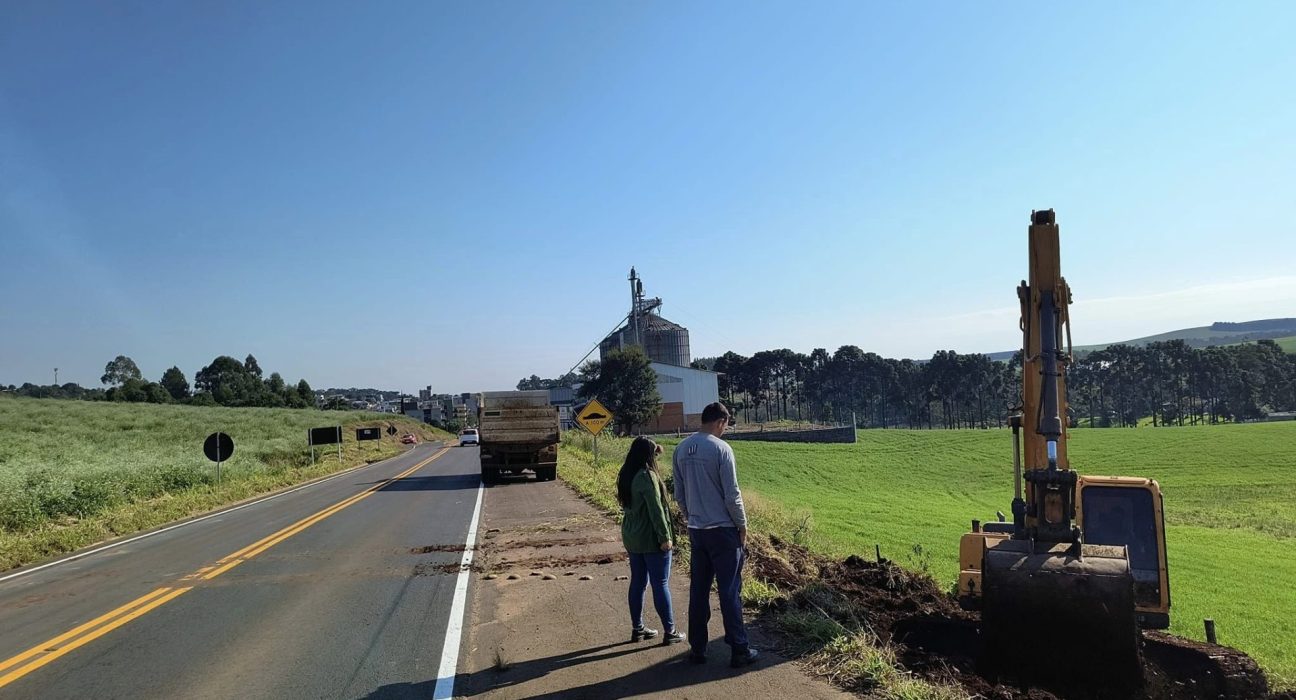 Iniciada a obra de construção do novo portal de Ipuaçu