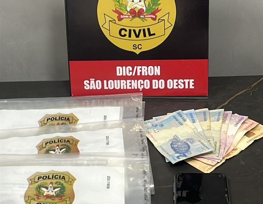 Jovem é preso por tráfico de drogas em São Domingos