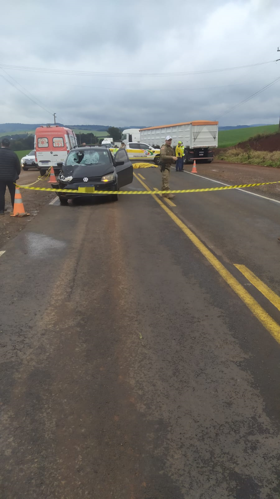 Atualização: homem morre atropelado em Bom Jesus