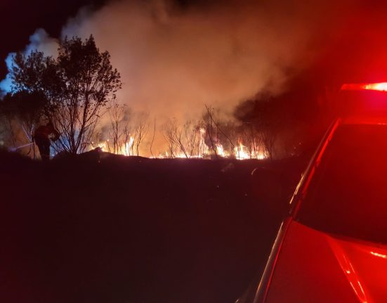 Incêndio de grandes proporções atinge área de vegetação em Bom Jesus