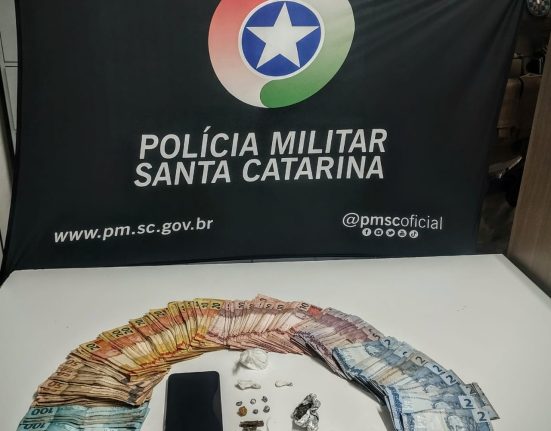 Homem é preso com drogas e R$ 7 mil em Xanxerê