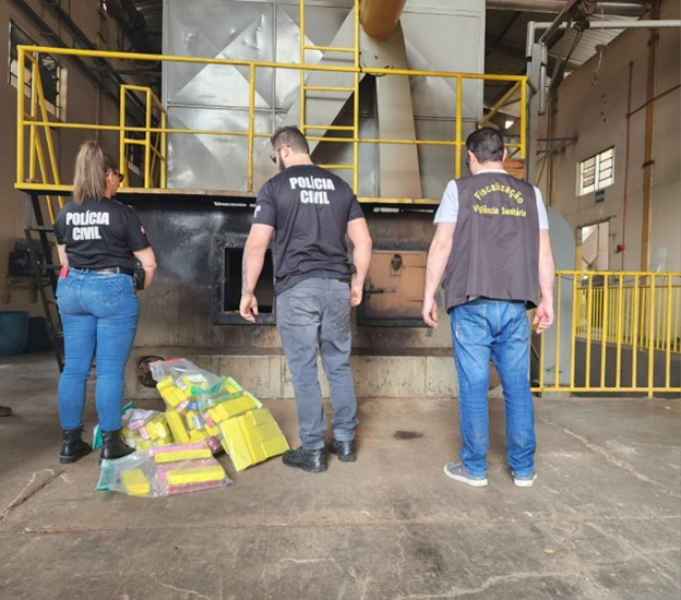 Polícia Civil incinera 70 kg de drogas