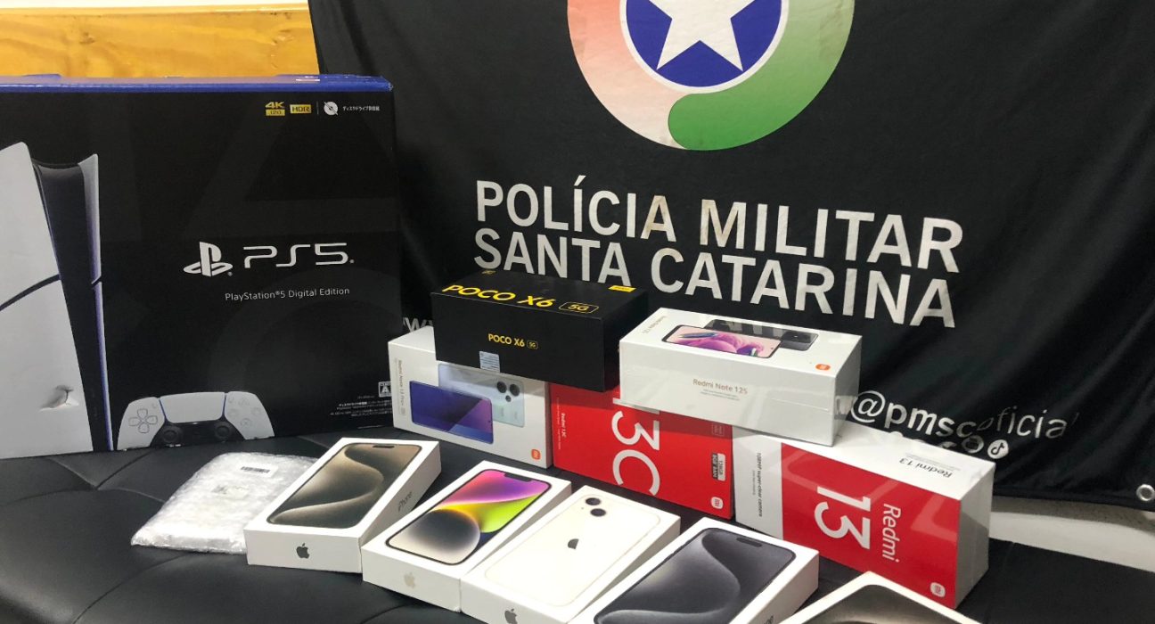 Polícia Militar apreende eletrônicos irregulares em São Lourenço do Oeste