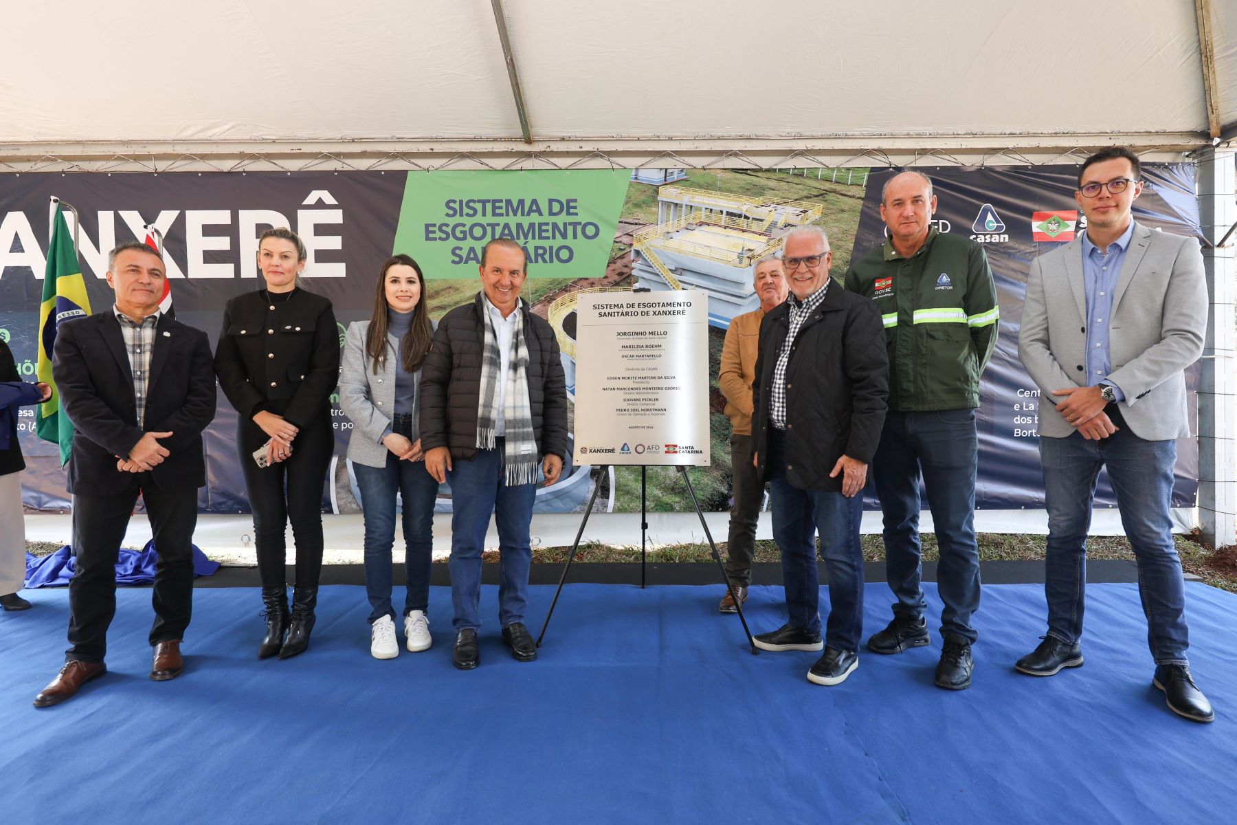 Governador inaugura obra da Casan em Xanxerê