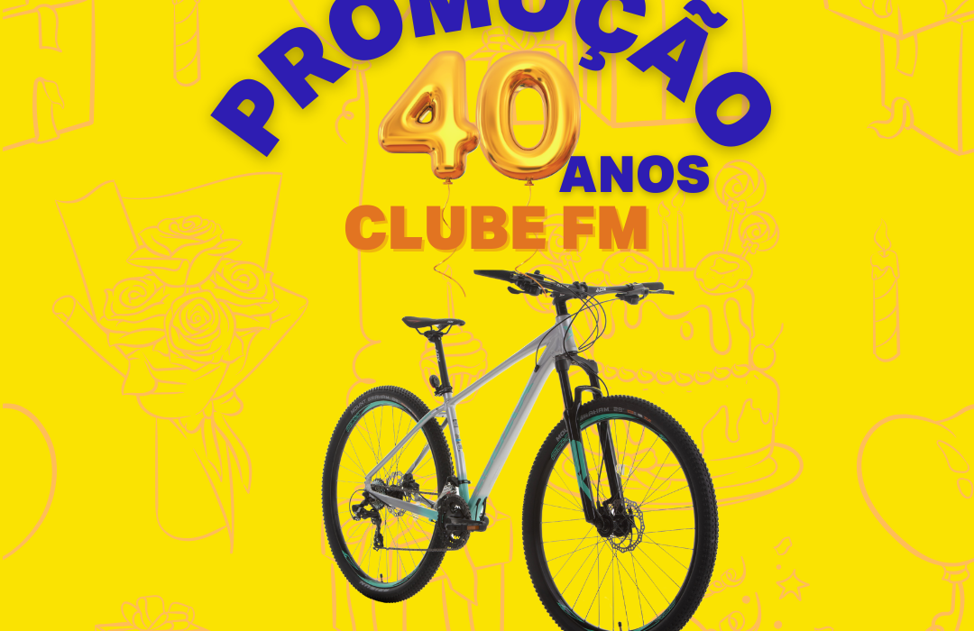 Rádio Clube celebra 40 anos com sorteio de bicicleta