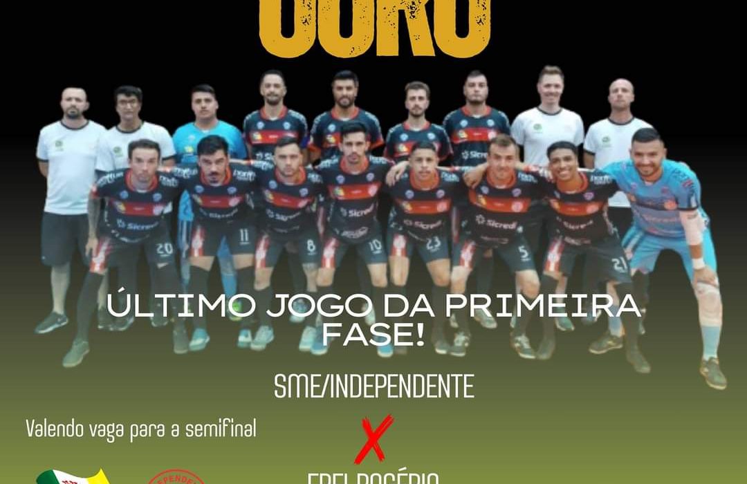 O jogo acontecerá no ginásio de esportes vereador José Mulinari, a partir das 20h.