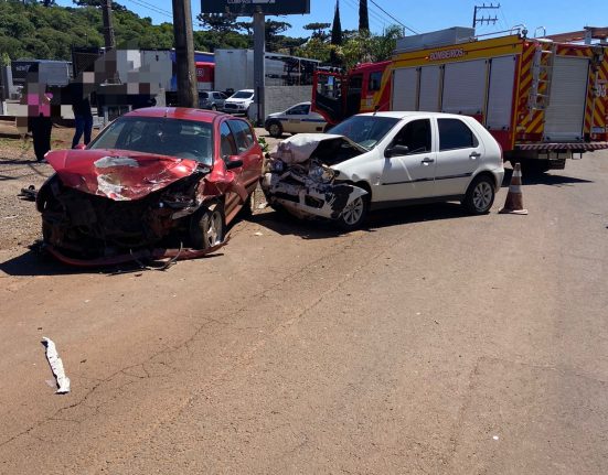 Colisão entre veículos deixa jovem ferida em Xanxerê