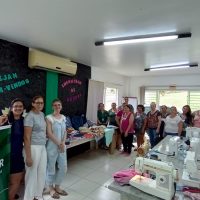 O curso, que teve a presença e apoio do presidente do Sindicato dos Produtores Rurais, Hercílio de Freitas, ofereceu aos participantes noções básicas de corte e costura