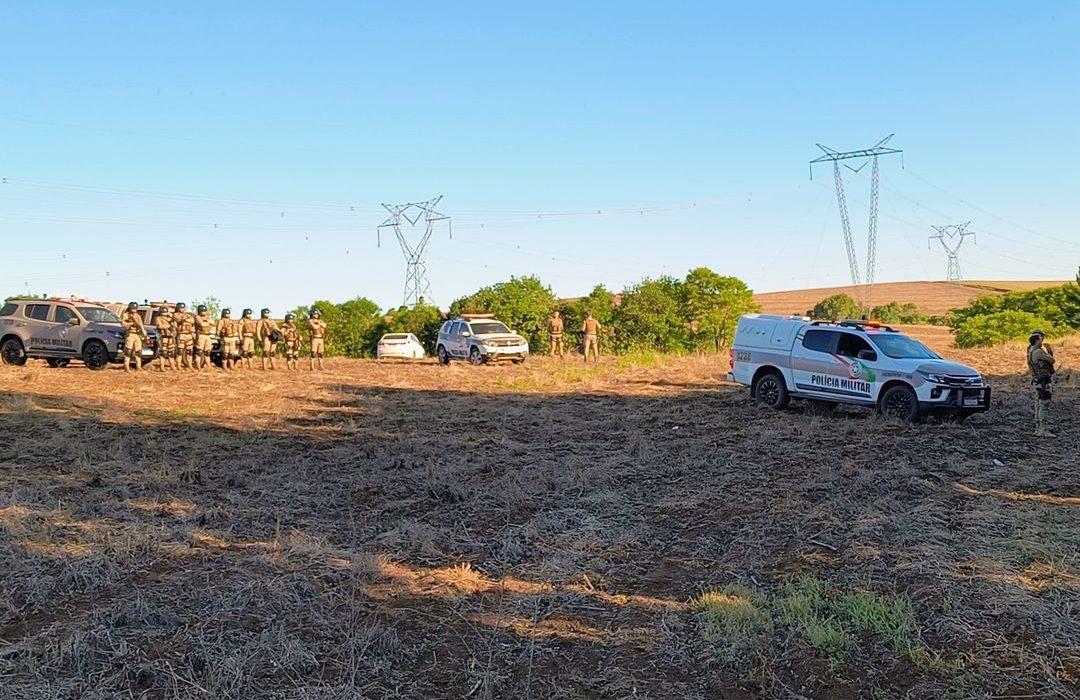 PM atua na reintegração de posse em Abelardo Luz