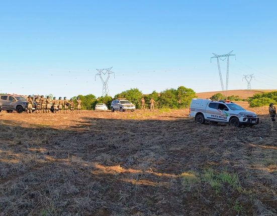 PM atua na reintegração de posse em Abelardo Luz