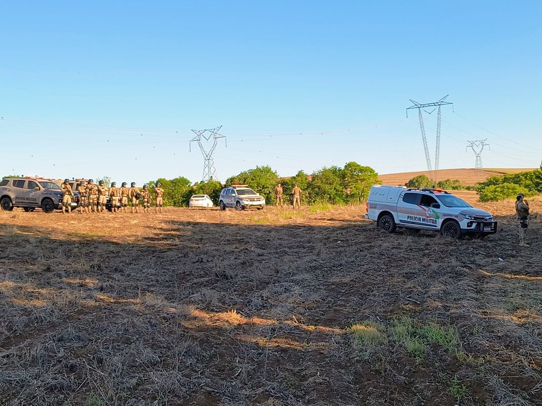 PM atua na reintegração de posse em Abelardo Luz