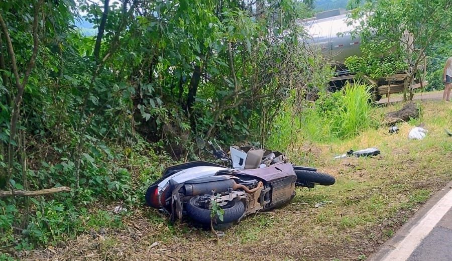 Motociclista morre em acidente na SC-386, em Mondaí