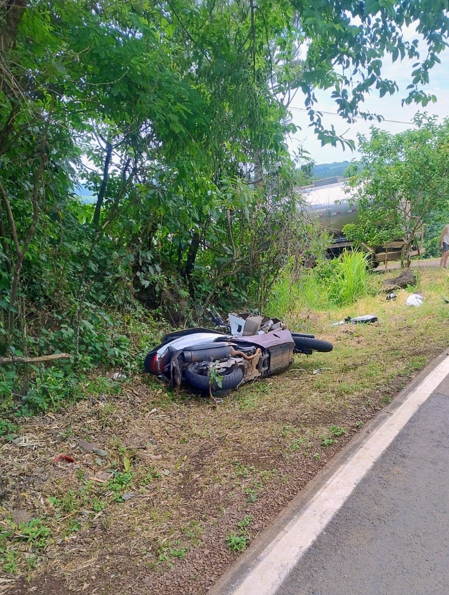 Motociclista morre em acidente na SC-386, em Mondaí