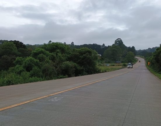 Obras na PRC-280, em Mariópolis