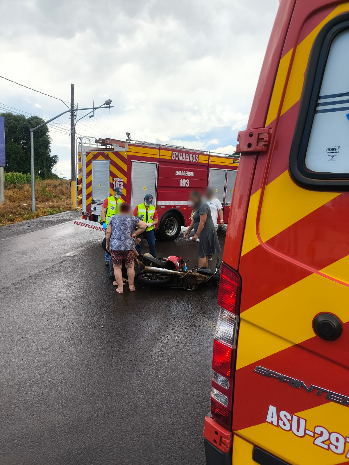 Idoso ferido em acidente em São Domingos