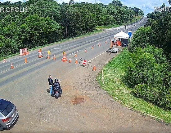 Câmera de monitoramento na PRC-280 auxilia motoristas durante obras