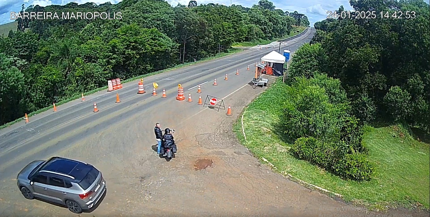 Câmera de monitoramento na PRC-280 auxilia motoristas durante obras