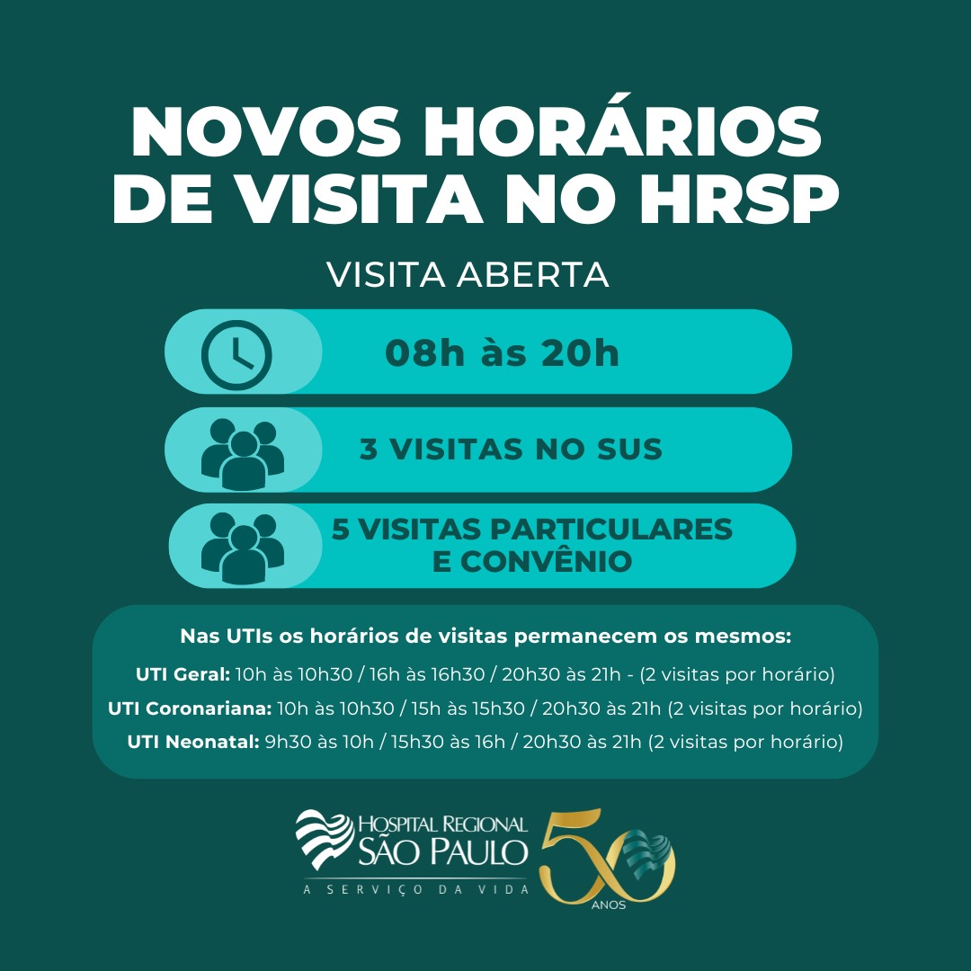 Em Xanxerê, HRSP amplia horário de visitas